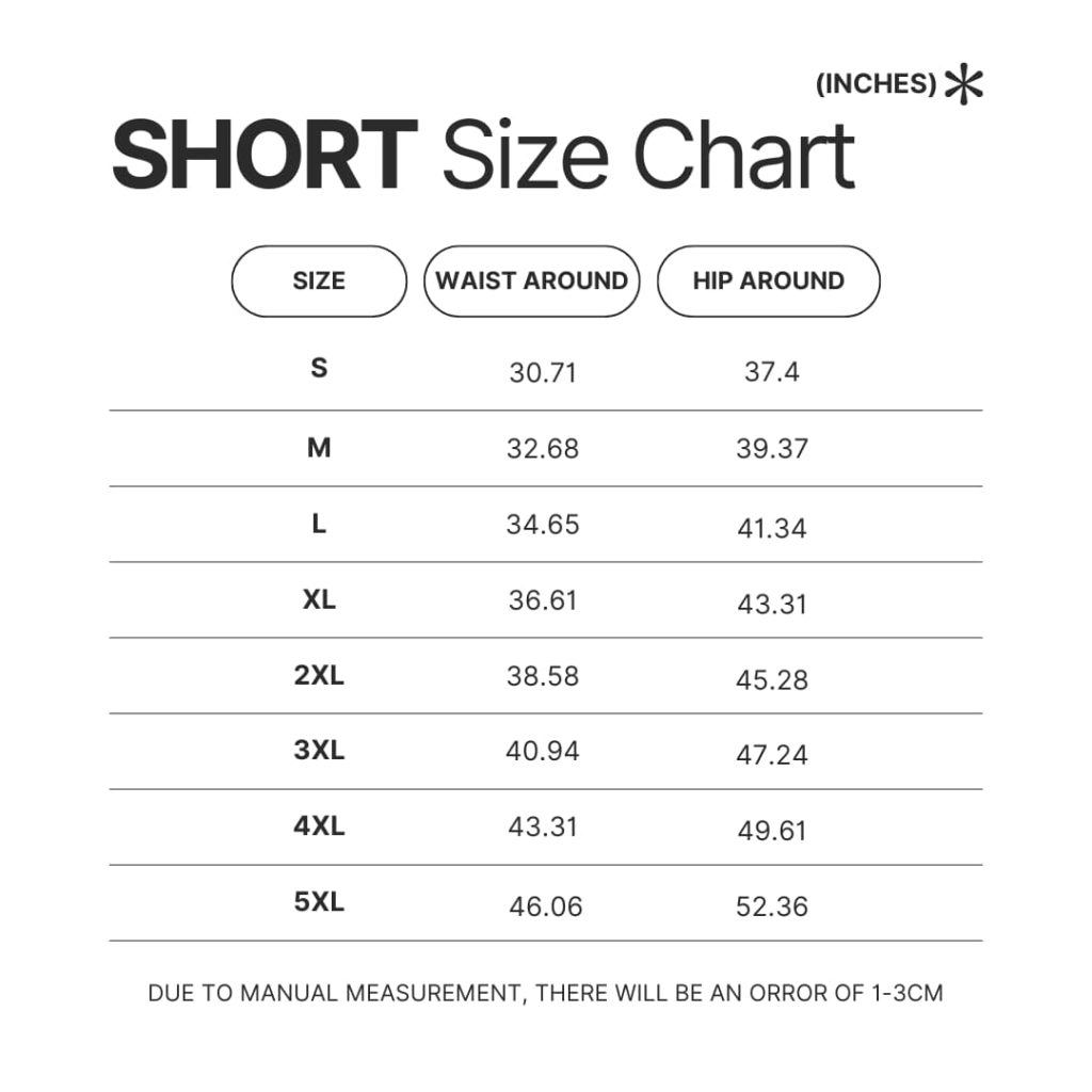 Short Size Chart - Darling In The FranXX Shop