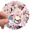 10 30 50Pcs Set Anime DARLING In The FRANXX Stickers Waterproof PVC Laptop Luggage Guitar Skateboard 3 - Darling In The FranXX Shop