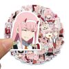 10 50 100PCS DARLING in the FRANXX Anime Kawaii ZERO TWO 02 Anime Sticker Skateboard Luggage - Darling In The FranXX Shop