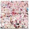 10 50 100PCS DARLING in the FRANXX Anime Kawaii ZERO TWO 02 Anime Sticker Skateboard Luggage 3 - Darling In The FranXX Shop