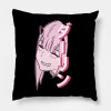 Zero Two Anime And Manga Darling In The Franxx Throw Pillow Official Haikyuu Merch