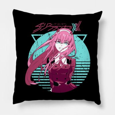 Zero Two Code 002 Darling In The Franxx Throw Pillow Official Haikyuu Merch