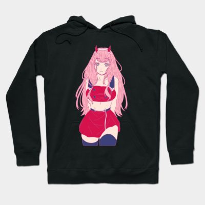 Darling Of The Franxx Zero Two Pink Outline Versio Hoodie Official Haikyuu Merch