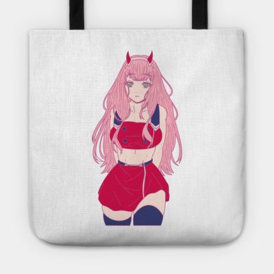 Darling Of The Franxx Zero Two Pink Outline Versio Tote Official Haikyuu Merch