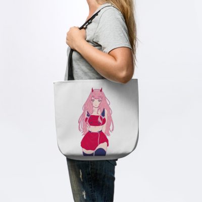 Darling Of The Franxx Zero Two Pink Outline Versio Tote Official Haikyuu Merch