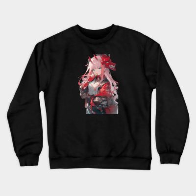 Darling In The Franxx Zero Two In Japanese Kimono Crewneck Sweatshirt Official Haikyuu Merch