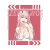 Darling In The Franxx Zero Two Square Throw Pillow Official Haikyuu Merch