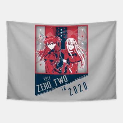 Zero Two Politcal Evangelion Darling In The Franxx Tapestry Official Haikyuu Merch