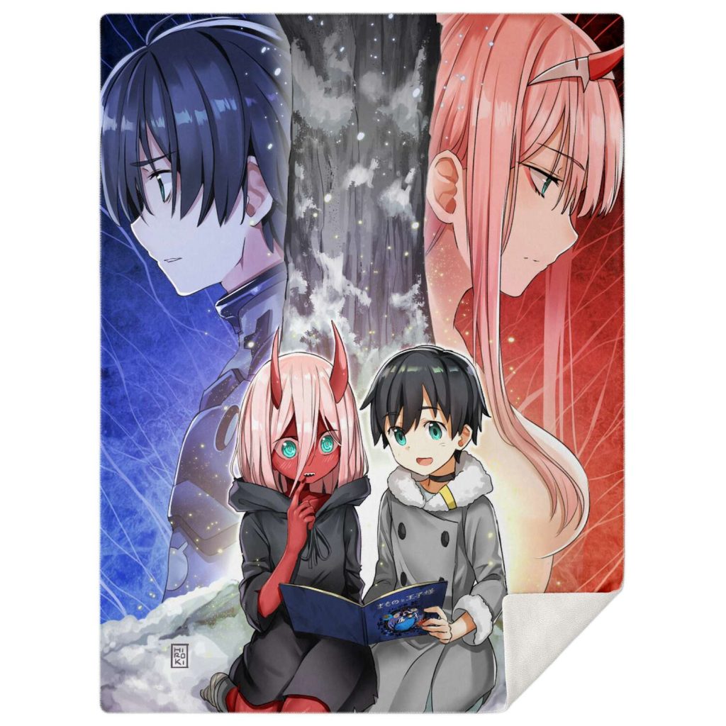 86ef0d4212888f59969dabfb2a8b9f6e blanket vertical flat - Darling In The FranXX Shop