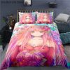 Anime DARLING in the FRANXX ZERO Bedding Set Zero Two Darling Girl Duvet Cover with Pillowcase 1 - Darling In The FranXX Shop