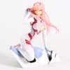 Anime Figure Darling in the FRANXX Figure Zero Two 02 Red White Clothes Sexy Girls PVC 2 - Darling In The FranXX Shop