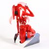 Anime Figure Darling in the FRANXX Figure Zero Two 02 Red White Clothes Sexy Girls PVC 4 - Darling In The FranXX Shop