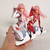 Anime Figure Darling in the FRANXX Figure Zero Two 02 Red White Clothes Sexy Girls PVC 5 - Darling In The FranXX Shop