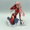 Anime Figure Darling in the FRANXX Figure Zero Two 02 Red White Clothes Sexy Girls PVC 6 - Darling In The FranXX Shop