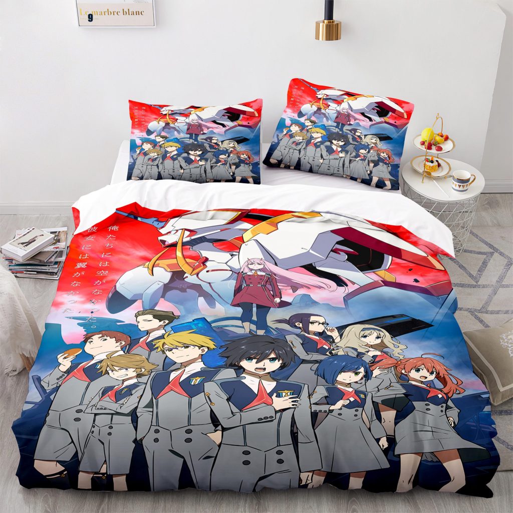 Darling In The Franxx Bedding Set Bedspread Single Twin Full Queen King Size Bed Sets Children 1 scaled 1 - Darling In The FranXX Shop