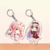 Japan Anime DARLING In The FRANXX Keychain 02 ZERO TWO Cosplay Cute Pendant Men Women Key - Darling In The FranXX Shop