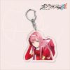 Japan Anime DARLING In The FRANXX Keychain 02 ZERO TWO Cosplay Cute Pendant Men Women Key 3 - Darling In The FranXX Shop