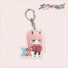 Japan Anime DARLING In The FRANXX Keychain 02 ZERO TWO Cosplay Cute Pendant Men Women Key 5 - Darling In The FranXX Shop