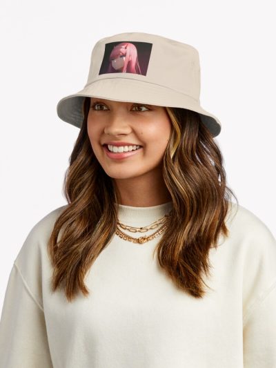 Zero Two Cute Portrait Bucket Hat Official Darling In The FranXX Merch