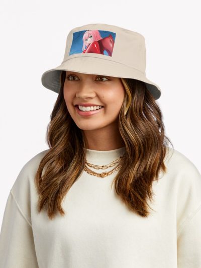 Zero Two 02 Darling In The Franxx Anime Poster Bucket Hat Official Darling In The FranXX Merch