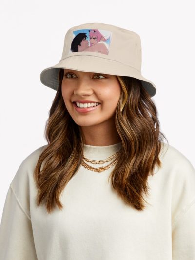 Zero Two X Hiro Bucket Hat Official Darling In The FranXX Merch