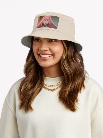 Zero Two 002 Cute Art Bucket Hat Official Darling In The FranXX Merch