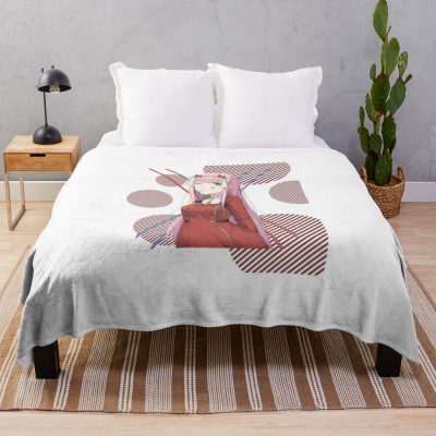 Zero Two Throw Blanket Official Darling In The FranXX Merch