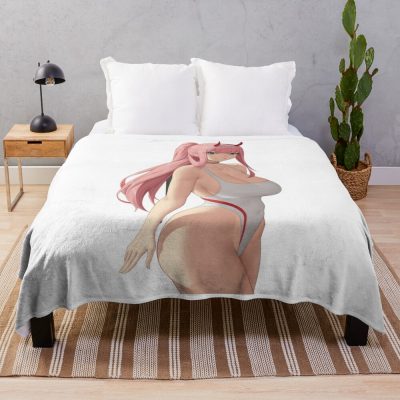 Darling In The Franxx Zero Two Throw Blanket Official Darling In The FranXX Merch