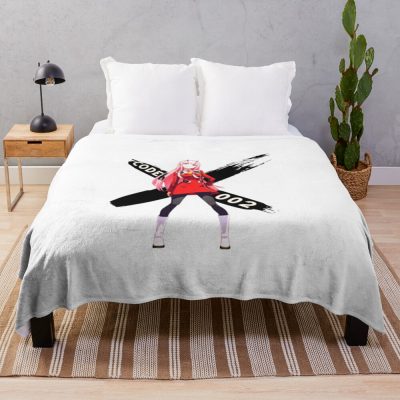 Zero Two Throw Blanket Official Darling In The FranXX Merch