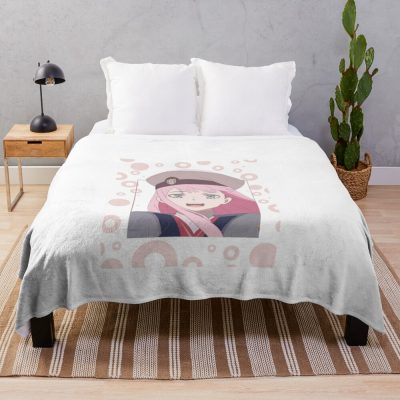 Zero Two Throw Blanket Official Darling In The FranXX Merch