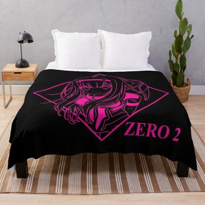 Zero Two- Darlinginthefranxx Throw Blanket Official Darling In The FranXX Merch