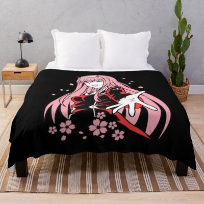 Zero Two Throw Blanket Official Darling In The FranXX Merch