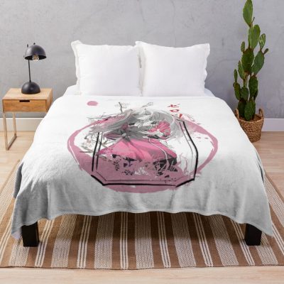 002 Cherry Orchard Throw Blanket Official Darling In The FranXX Merch