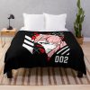 002 | Zero Two Black Throw Blanket Official Darling In The FranXX Merch