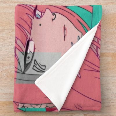 Unisex New 2022 Christmas Darlin In The Franxx Design Illustration Throw Blanket Official Darling In The FranXX Merch