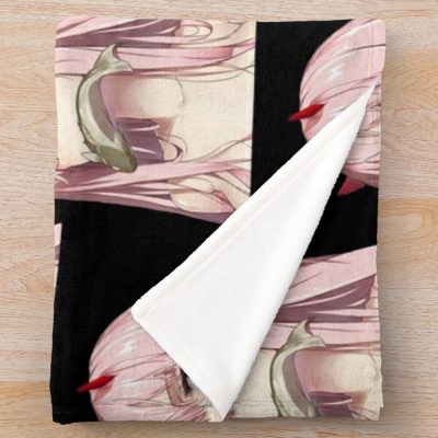 Darling 002 Darling In The Franxx Hiro Zero Two Ichigo Zorome Anime Otaku Manga Throw Blanket Official Darling In The FranXX Merch