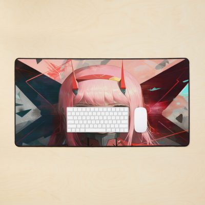 Zero Two | Darling In The Franxx Best Illustration Mouse Pad Official Darling In The FranXX Merch