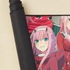 Zero Two Tribute Pattern Mouse Pad Official Darling In The FranXX Merch