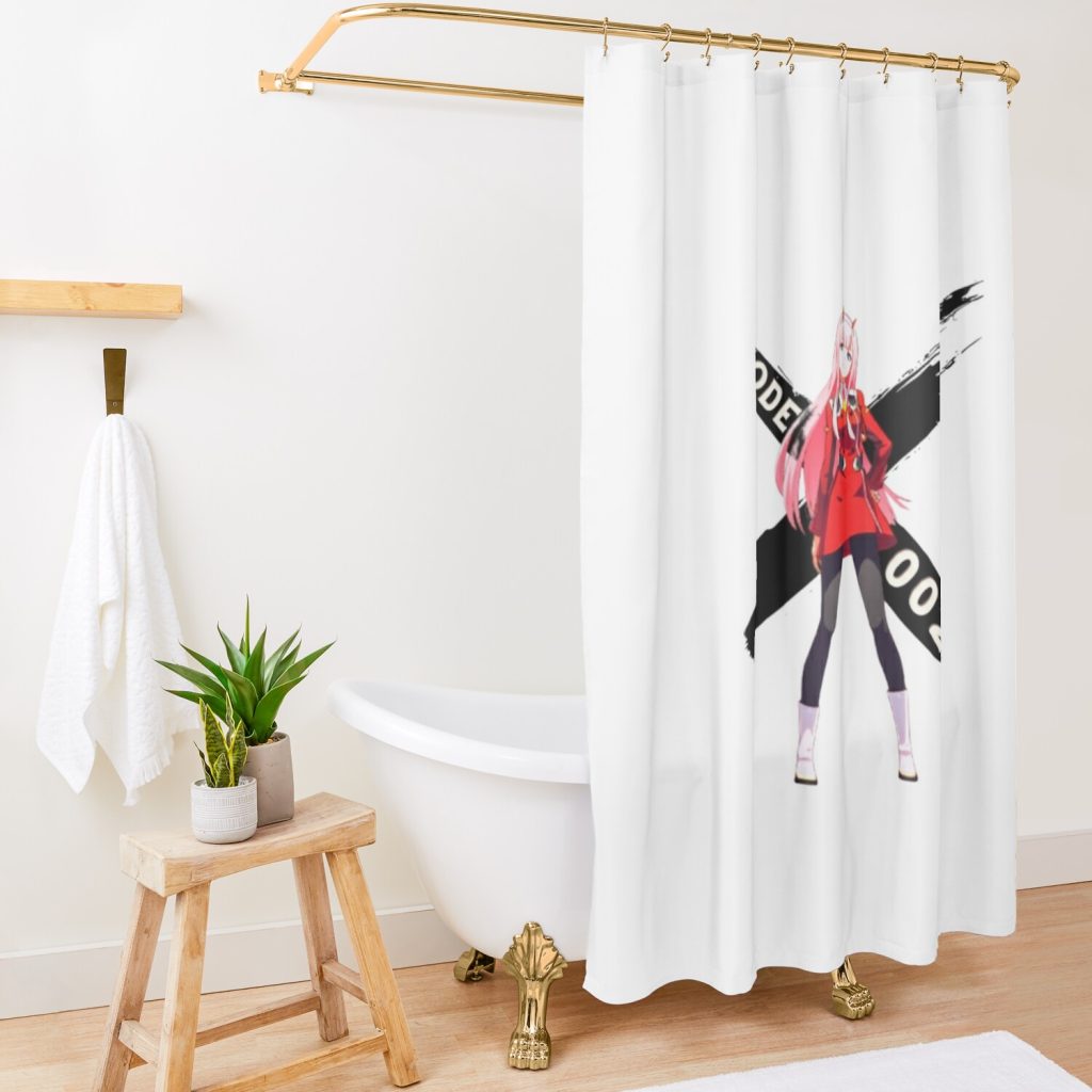 Zero Two Shower Curtain Official Darling In The FranXX Merch