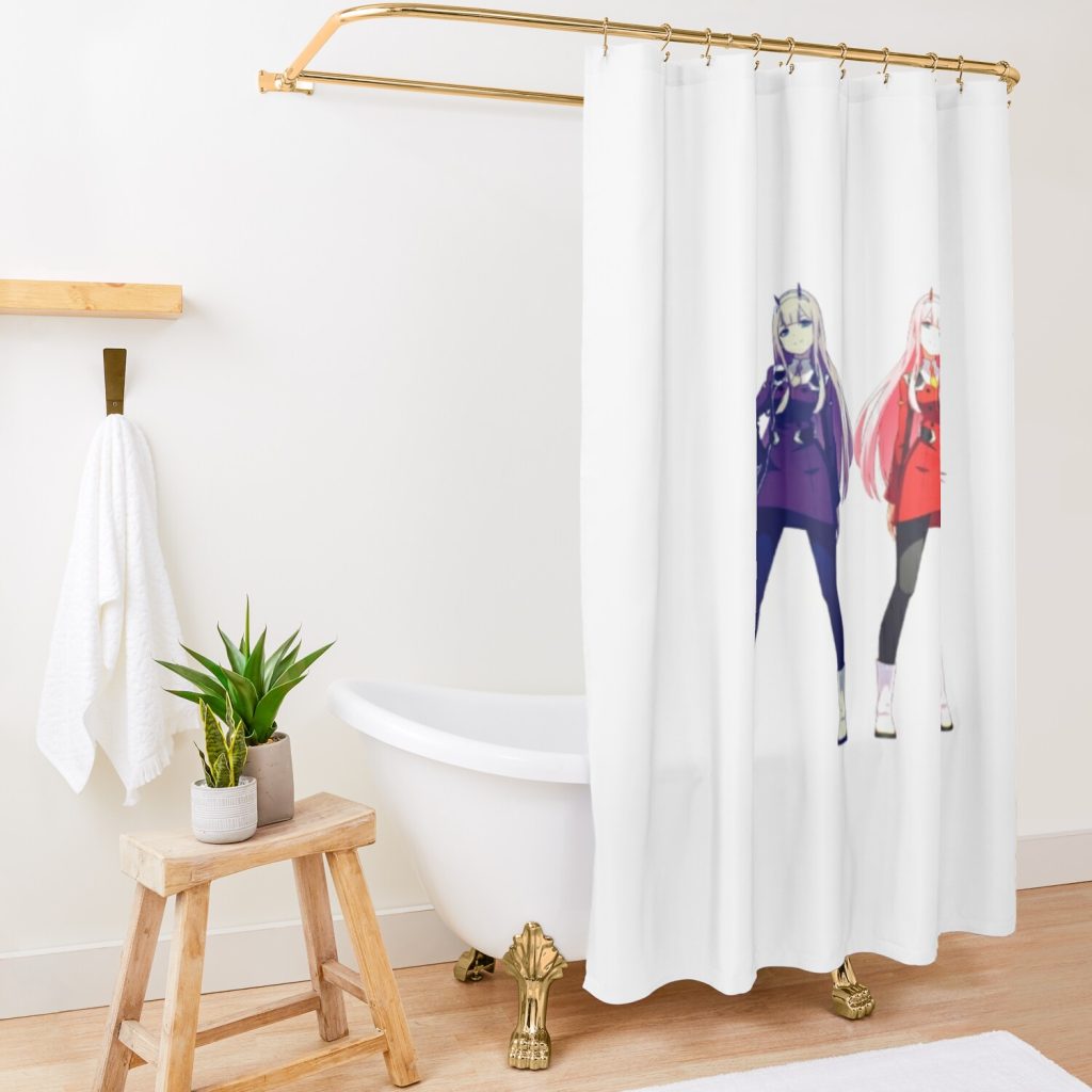 Zero Two Shower Curtain Official Darling In The FranXX Merch