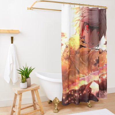 Burning Little Rookie - Hestia Family Shower Curtain Official Darling In The FranXX Merch