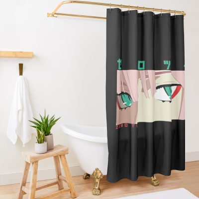 Zero Two 02 - Darling In The Franxx Shower Curtain Official Darling In The FranXX Merch