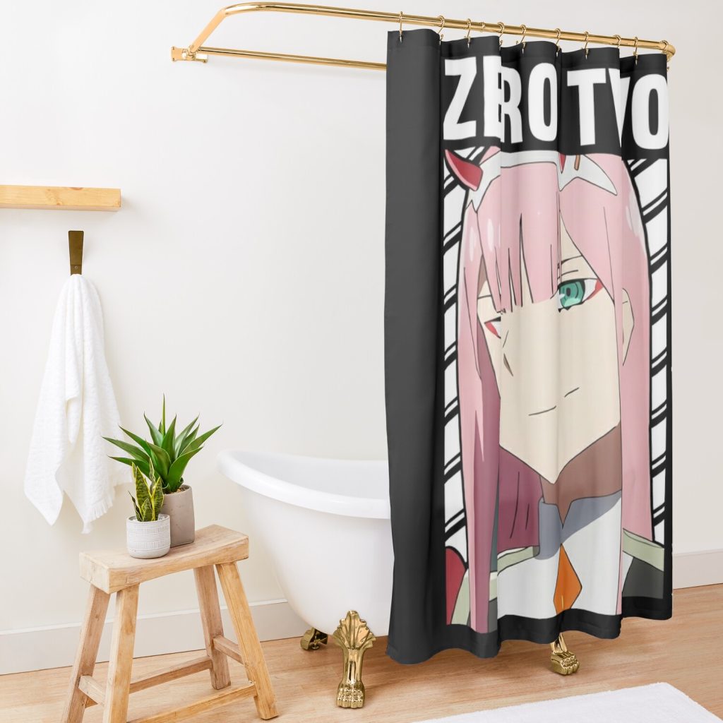 Darling In The Franxx Shower Curtain Official Darling In The FranXX Merch