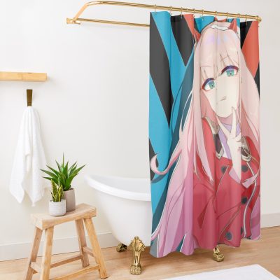 Darling In The Franxx Anime Shower Curtain Official Darling In The FranXX Merch