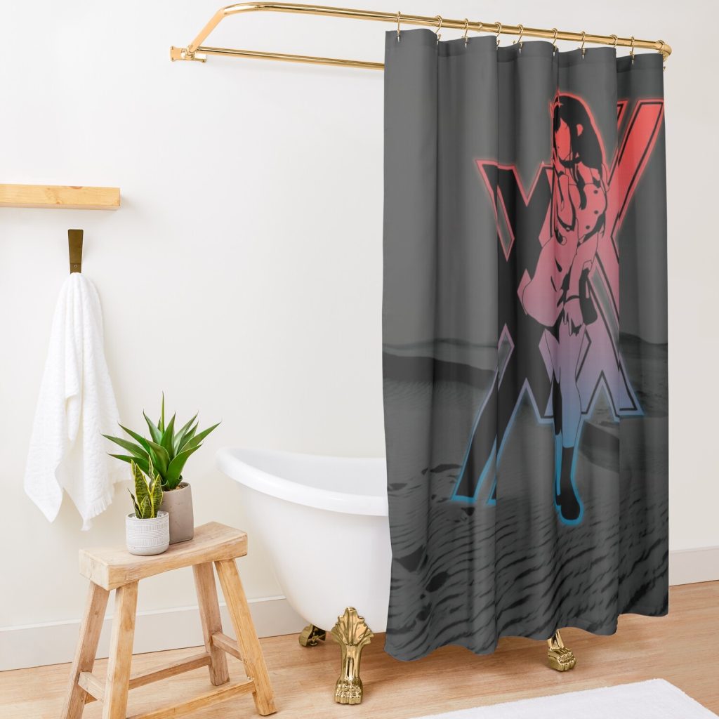 Darling In The Franxx Shower Curtain Official Darling In The FranXX Merch