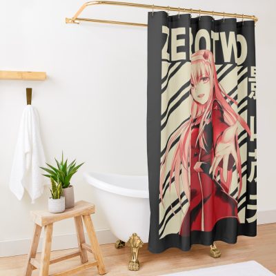 Zero Two - Vintage Art Shower Curtain Official Darling In The FranXX Merch