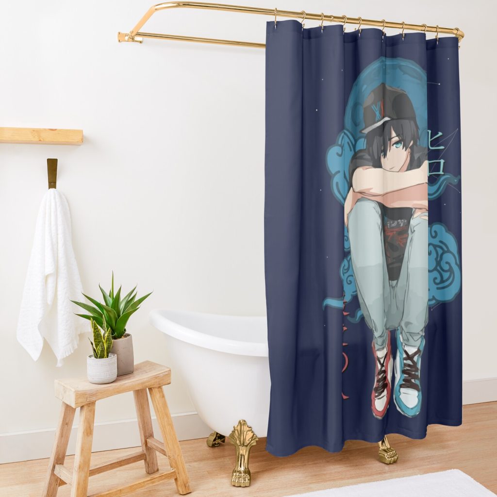 Hiro San Shower Curtain Official Darling In The FranXX Merch