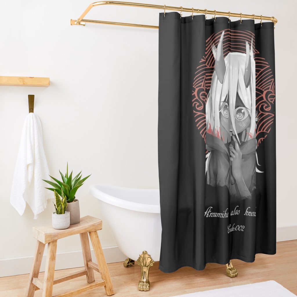 Anumika Shower Curtain Official Darling In The FranXX Merch