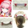 Anime DARLING in the FRANXX 02 Cosplay Wigs Zero Two Wigs 100cm Long Pink Synthetic Hair 5 - Darling In The FranXX Shop