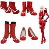 Game Anime Cosplay Boots Darling In The Franxx Zero Two Code 002 Red High Heel Shoes - Darling In The FranXX Shop